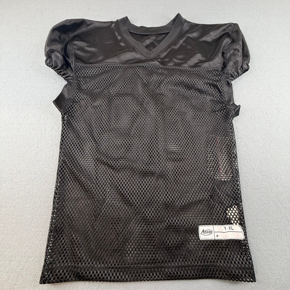 Adams Practice Jersey Youth XL Black Pro-Cut Mesh Football Training Shirt NWT